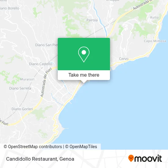 Candidollo Restaurant map