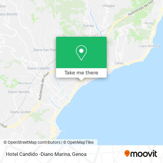 Hotel Candido -Diano Marina map