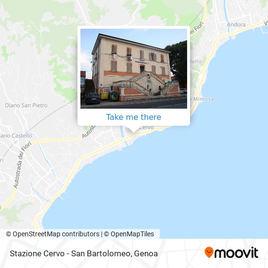 Stazione Cervo - San Bartolomeo map