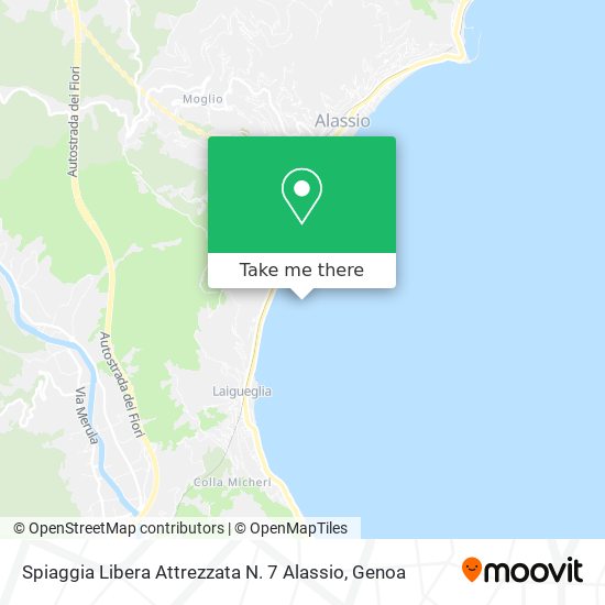 Spiaggia Libera Attrezzata N. 7 Alassio map