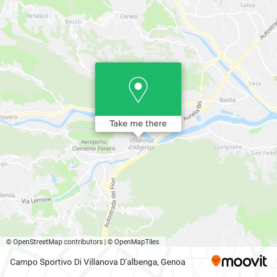 Campo Sportivo Di Villanova D'albenga map