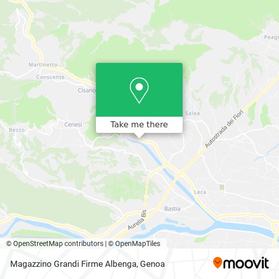 Magazzino Grandi Firme Albenga map