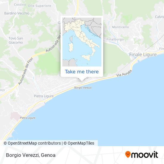 Borgio Verezzi map