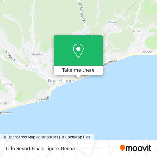 Lido Resort Finale Ligure map
