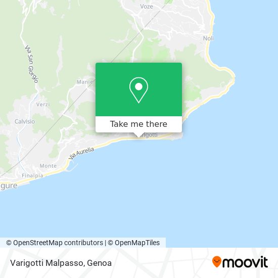 Varigotti Malpasso map