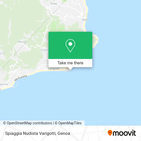 Spiaggia Nudista Varigotti map