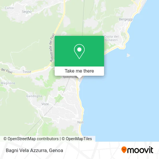 Bagni Vela Azzurra map