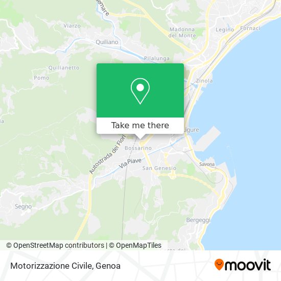 Motorizzazione Civile map