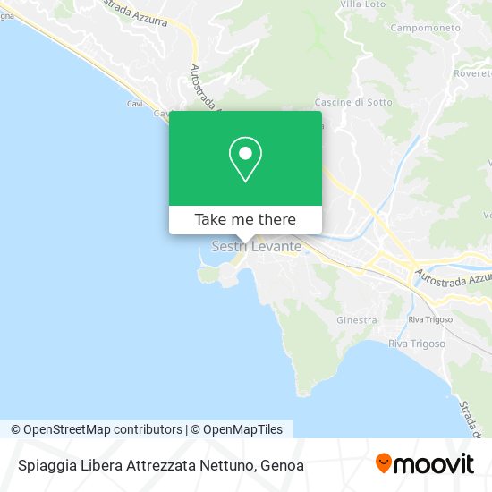 Spiaggia Libera Attrezzata Nettuno map