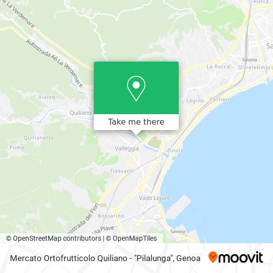 Mercato Ortofrutticolo Quiliano - "Pilalunga" map