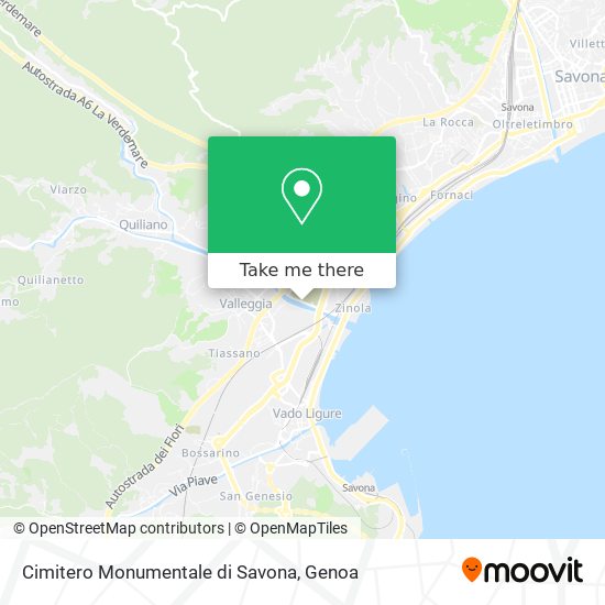 Cimitero Monumentale di Savona map