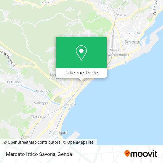 Mercato Ittico Savona map