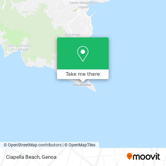 Ciapella Beach map