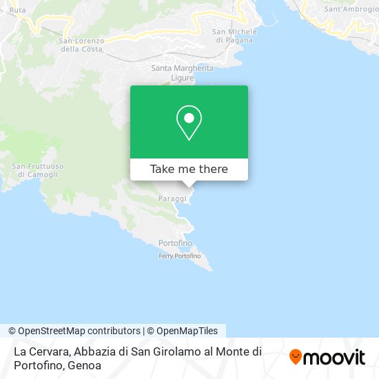 La Cervara, Abbazia di San Girolamo al Monte di Portofino map