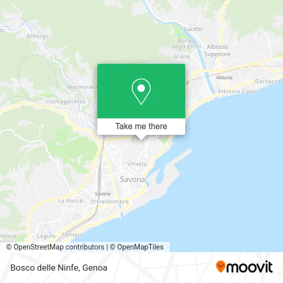 Bosco delle Ninfe map
