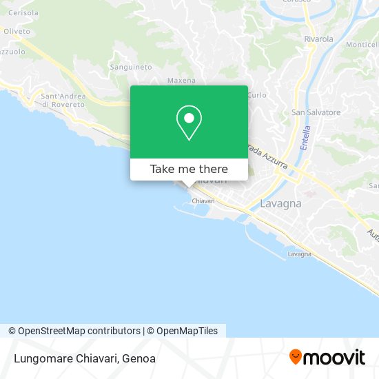 Lungomare Chiavari map