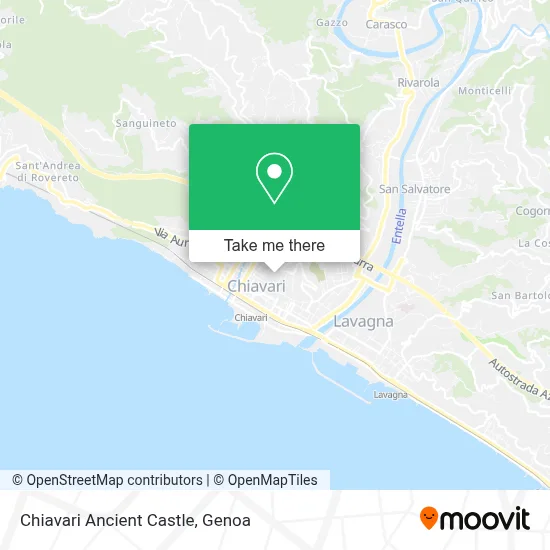 Chiavari Ancient Castle map