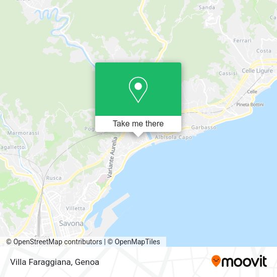 Villa Faraggiana map