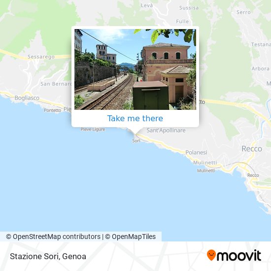 Stazione Sori map