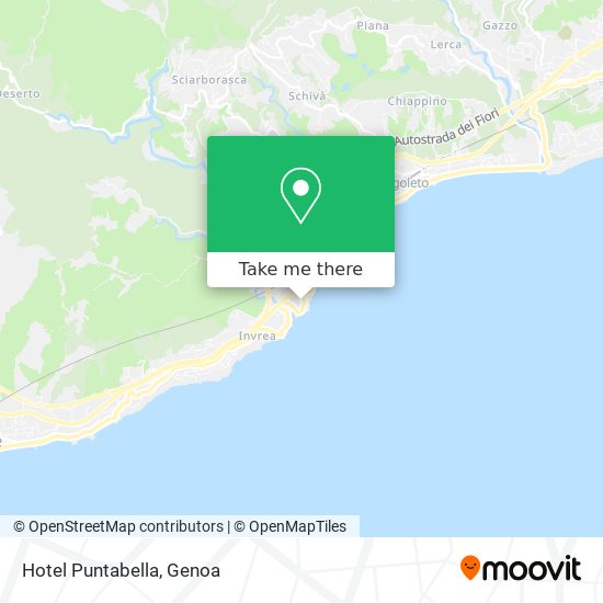 Hotel Puntabella map