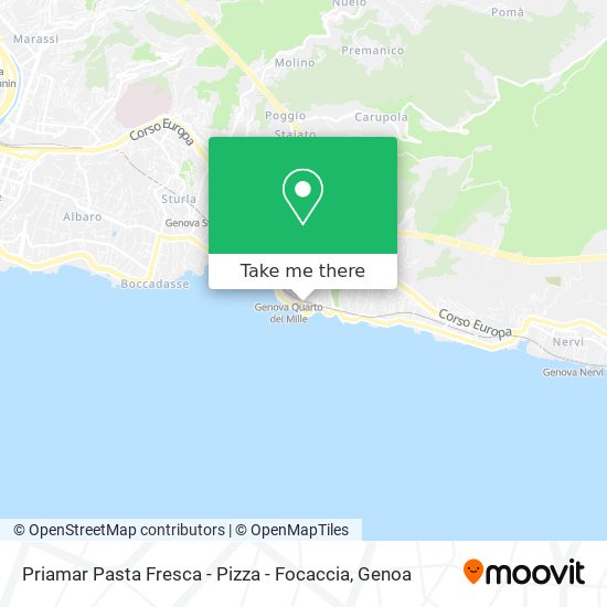 Priamar Pasta Fresca - Pizza - Focaccia map