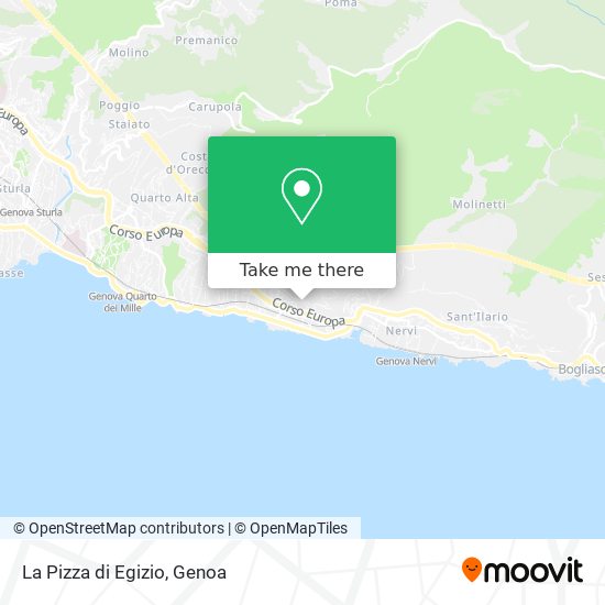 La Pizza di Egizio map