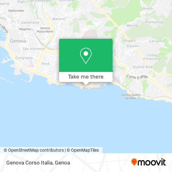 Genova Corso Italia map