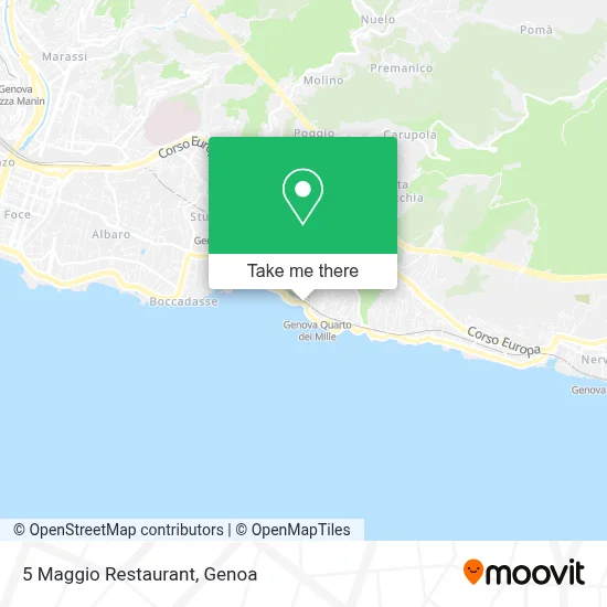 5 Maggio Restaurant map
