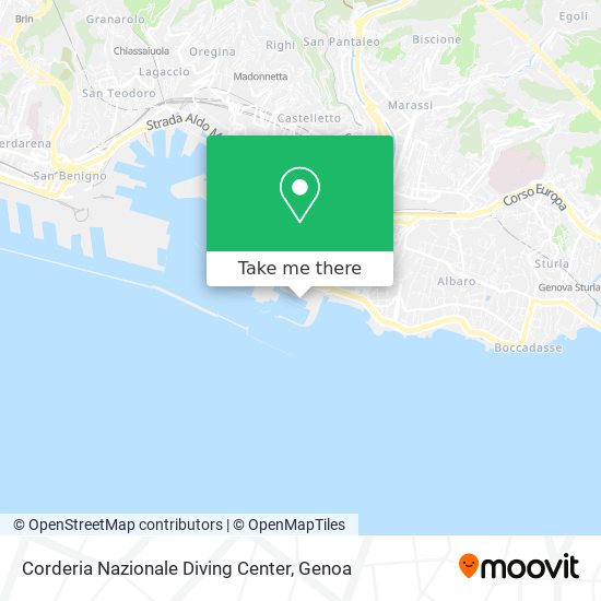 Corderia Nazionale Diving Center map