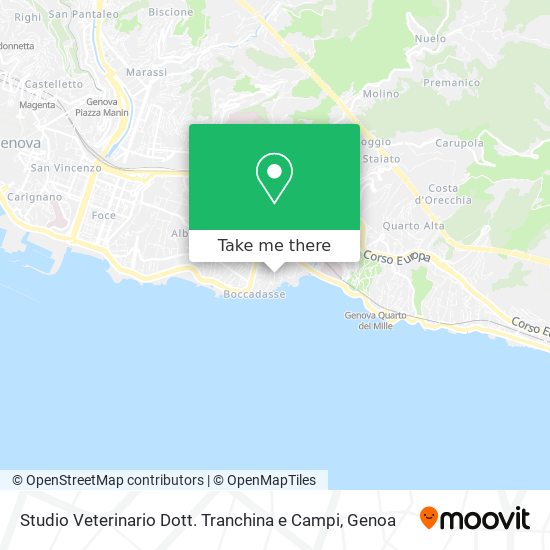 Studio Veterinario Dott. Tranchina e Campi map