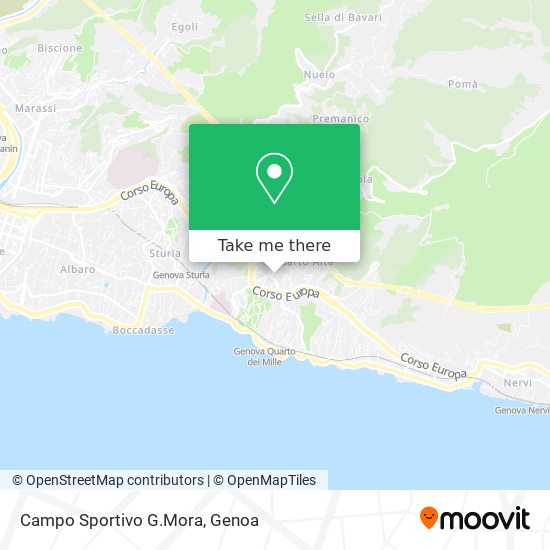 Campo Sportivo G.Mora map