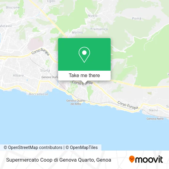 Supermercato Coop di Genova Quarto map