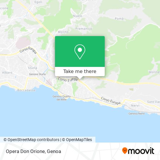 Opera Don Orione map