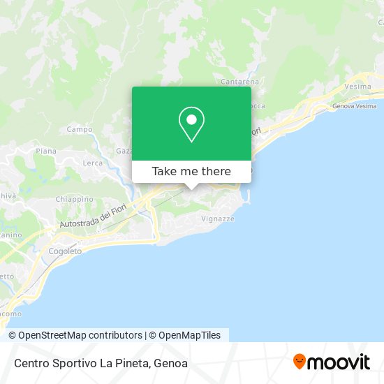 Centro Sportivo La Pineta map