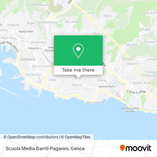 Scuola Media Barrili-Paganini map