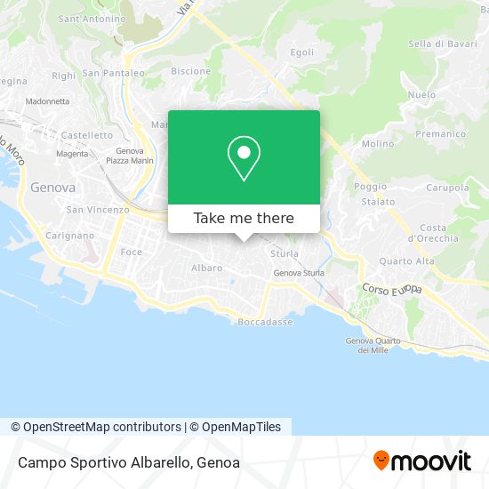 Campo Sportivo Albarello map