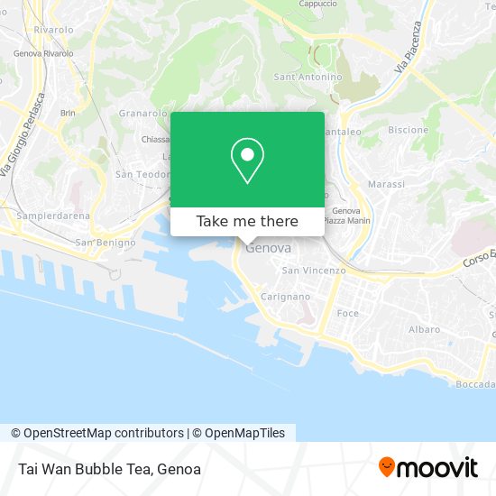 Tai Wan Bubble Tea map