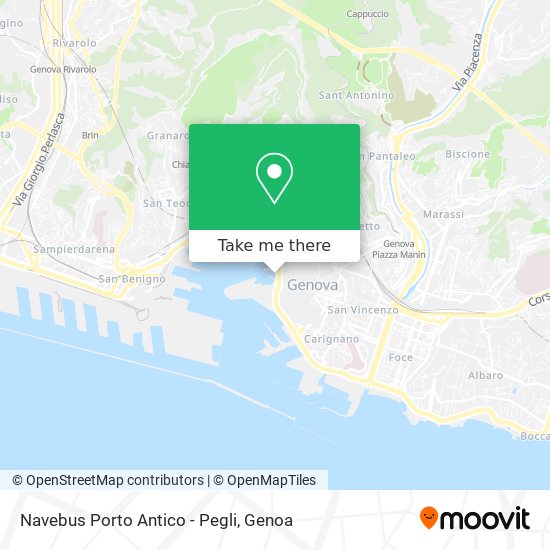Navebus Porto Antico - Pegli map