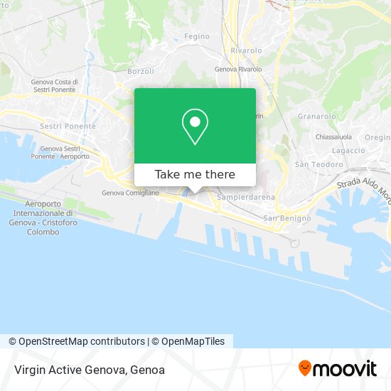 Virgin Active Genova map