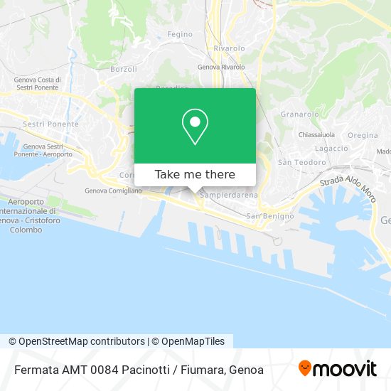 Fermata AMT 0084 Pacinotti / Fiumara map