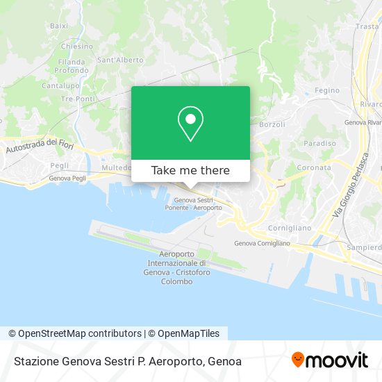 Stazione Genova Sestri P. Aeroporto map