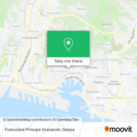 Funicolare Principe Granarolo map