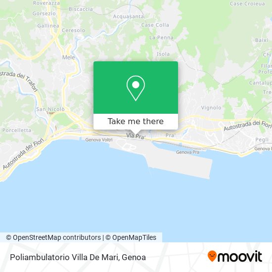 Poliambulatorio Villa De Mari map