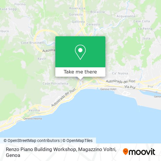 Renzo Piano Building Workshop, Magazzino Voltri map