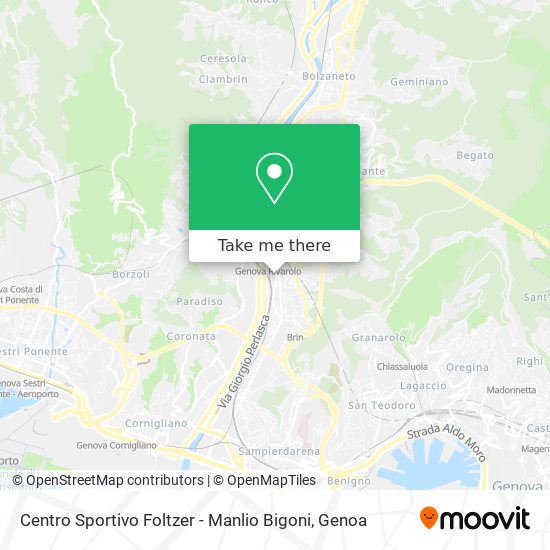 Centro Sportivo Foltzer - Manlio Bigoni map