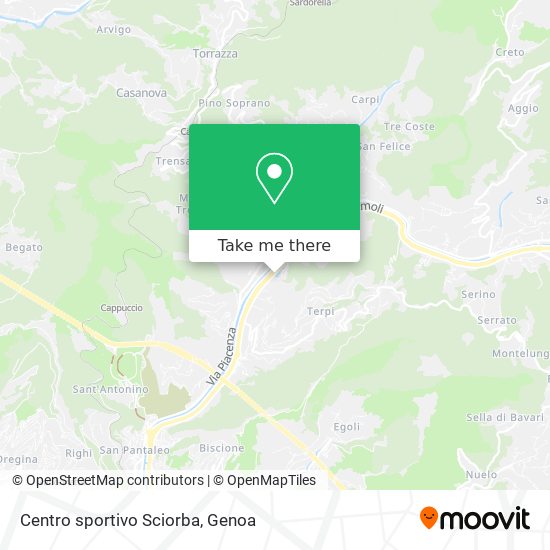 Centro sportivo Sciorba map