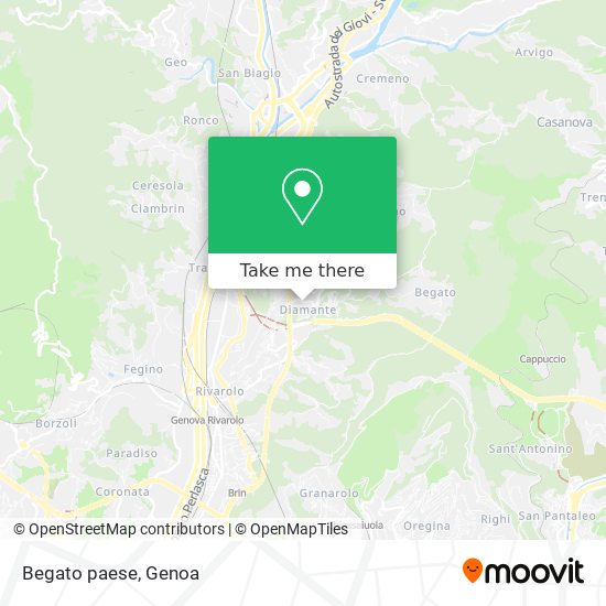 Begato paese map