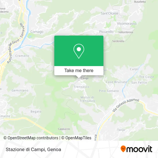 Stazione di Campi map