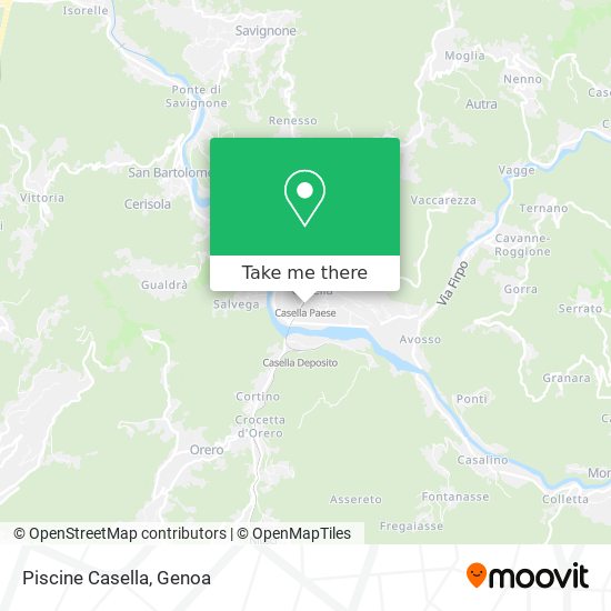 Piscine Casella map
