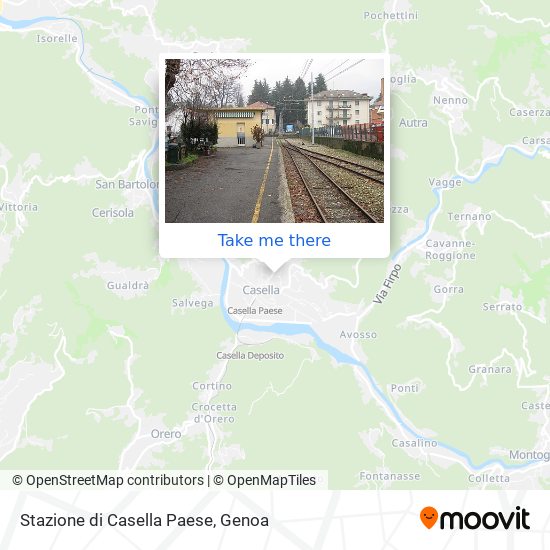 Stazione di Casella Paese map